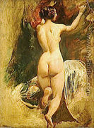 Nude Woman From Behind - William Etty