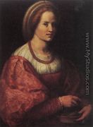 Portrait of a Woman with a Basket of Spindles 1517 - Andrea Del Sarto
