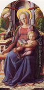 Madonna And Child Enthroned With Two Angels - Filippino Lippi