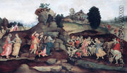 Moses Brings Forth Water Out Of The Rock - Filippino Lippi