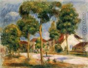 A Sunny Street - Pierre Auguste Renoir