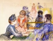 At The Moulin De La Galette - Pierre Auguste Renoir