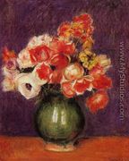 Flowers In A Vase2 - Pierre Auguste Renoir