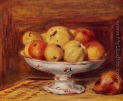 Still Life With Apples And Pears - Pierre Auguste Renoir