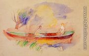 Two Women In A Rowboat - Pierre Auguste Renoir