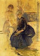 Self Portrait With Julie (study) - Berthe Morisot