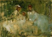 Women And Little Girls In A Natural Setting - Berthe Morisot