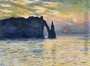 Etretat  Sunset - Claude Oscar Monet