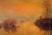Sunset On The Seine At Lavacourt  Winter Effect - Claude Oscar Monet