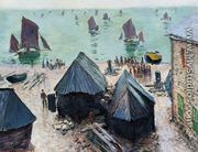 The Departure Of The Boats  Etretat - Claude Oscar Monet