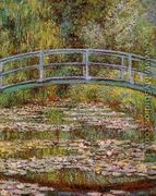 The Water Lily Pond Aka Japanese Bridge - Claude Oscar Monet