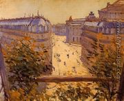 Rue Halevy  Balcony View - Gustave Caillebotte