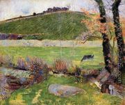A Meadow On The Banks Of The Aven - Paul Gauguin
