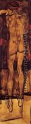 Female Nude   Back View - Egon Schiele