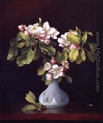 Apple Blossoms In A Vase - Martin Johnson Heade