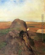 Autumn Study  View Over Hanging Rock  Newport  R I  Aka Bishop Berkeleys Rock - John La Farge