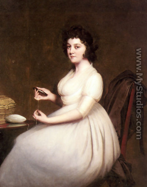 Portrait Of Mrs Abney - Josepf Wright Of Derby