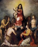 Virgin and Child in Glory with Six Saints 1528 - Andrea Del Sarto