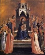 Virgin and Child Enthroned with Twelve Angels 1430 - Angelico Fra