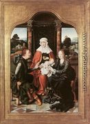 St Anne with the Virgin and Child and St Joachim - Joos Van Cleve (Beke)