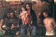 Madonna and Child with Four Saints and Donator 1507 - Giovanni Bellini
