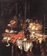 Banquet Still-Life with a Mouse 1667 - Abraham Hendrickz Van Beyeren