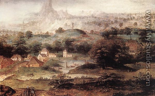 Landscape with the Banishment of Hagar - Herri met de Bles