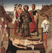 Martyrdom of St Erasmus (central panel) c. 1458 - Dieric the Elder Bouts