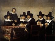 The Regents of the Children's Orphanage in Haarlem 1663 2 - Jan De Bray