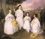 The Daughters of István Medgyasszay c. 1833 - Karoly Brocky