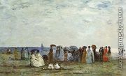 Bathers on the Beach at Trouville 1869 - Eugène Boudin