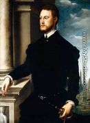 Portrait of a Young Bearded Gentleman - Jan Steven van Calcar