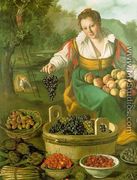 The Fruit Seller (detail) 1580 - Vincenzo Campi
