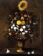 Vase of Flowers c. 1665 - Pedro de Camprobin
