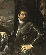 Portrait of Carlo Alberto Rati Opizzoni in Armour 1597-1600 - Lodovico Carracci