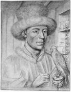 Portrait of a Man with a Falcon 1445-50 - Petrus Christus