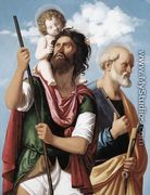 St Christopher with the Infant Christ and St Peter 1504-06 - Giovanni Battista Cima da Conegliano