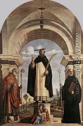 St Peter Martyr with St Nicholas of Bari, St Benedict and an Angel Musician 1504 - Giovanni Battista Cima da Conegliano