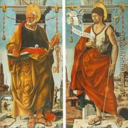 St Peter and St John the Baptist (Griffoni Polyptych) 1473 - Francesco Del Cossa
