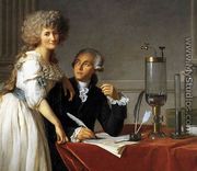 Portrait of Antoine-Laurent and Marie-Anne Lavoisier (detail) 1788 - Jacques Louis David