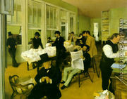 Portrait in a New Orleans Cotton Office 1873 - Edgar Degas