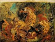 Lion Hunt 1854 - Eugene Delacroix