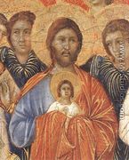 Death of the Virgin (detail) 1308-11 - Duccio Di Buoninsegna