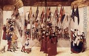 Presentation of Flags and Helms c. 1460 - Barthelemy d' Eyck