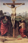 Crucifixion with Sts John and Jerome c. 1485 - Francesco Francia