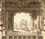 Elevation Drawing of the Stage, Versailles Opera House 1760s - Ange-Jacques Gabriel