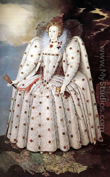 Portrait of Queen Elisabeth I 1592 - Marcus The Younger Gheeraerts