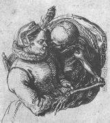 Four Studies of a Woman 1602-03 - Jacob de II Gheyn