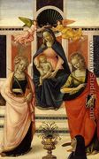 Virgin and Child Enthroned between St Ursula and St Catherine 1480s - Davide Ghirlandaio