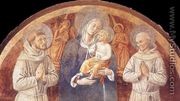 Madonna and Child between St Francis and St Bernardine of Siena 1450 - Benozzo di Lese di Sandro Gozzoli